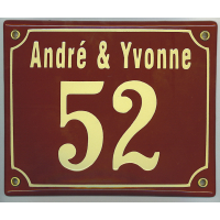 Naambord 16x20 cm horizontaal